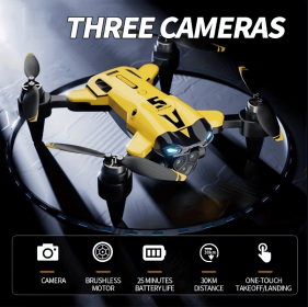 M5 Drone with Triple HD Cameras & Foldable Quadcopter Suitable for Beginners/, -Free Optical Flow Positioning, Altitude Hold, One-Key Control