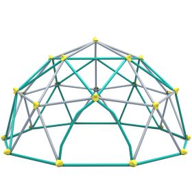 12ft Geometric Dome Climber Play Center, Kids Climbing Dome Tower, Rust & UV Resistant Steel Supporting 1000 LBS