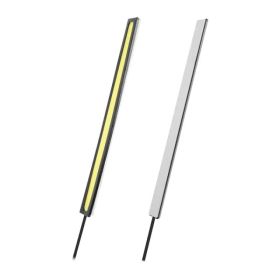 2Pcs LED Daytime Running Lights Car LED COB DRL Fog Lights IP45 Waterproof LED Strip Fog Day Driving Lamp Sticker For 12V Car Interior Exterior U (Option: 2pcs)